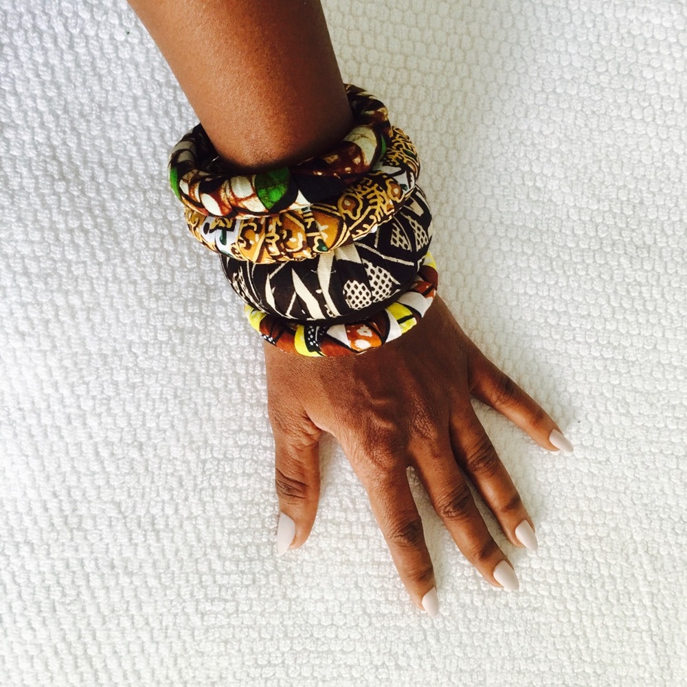 Afrocentric Fabric Bangles